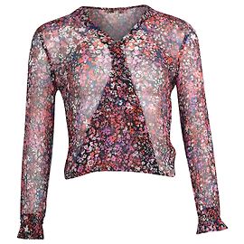 Maje See-Through Blouse in Floral Print Polyester Other Python print