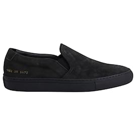 Autre Marque-Common Projects Slip-On Sneakers in Black Suede-Black
