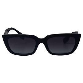 Burberry BE4321 Rectangular Sunglasses in Black Plastic Frame Black