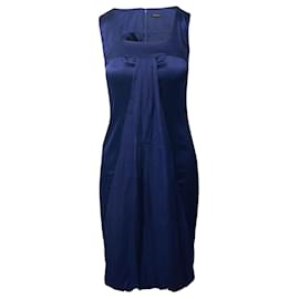 Joseph-Joseph Drapiertes Kleid aus marineblauer Seide-Blau,Marineblau