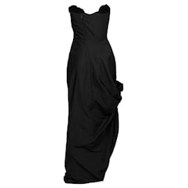 Vivienne Westwood-Vivienne Westwood black taffeta dress-Black