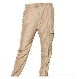 Calça combate de seda bege dourada Alexander McQueen Bege Dourado