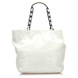 Chanel-Chanel Cabas-White
