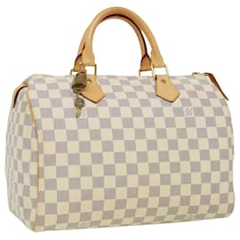 Louis Vuitton-Louis Vuitton Damier Azur Speedy 30 Hand Bag N41533 LV Auth 32716-Other