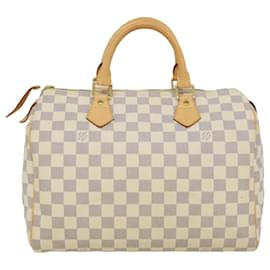 Louis Vuitton-Louis Vuitton Damier Azur Speedy 30 Hand Bag N41533 LV Auth 32716-Other
