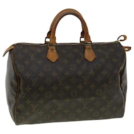 Louis Vuitton-Louis Vuitton Monogram Speedy 35 Hand Bag M41524 LV Auth th3089-Other