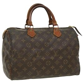 Louis Vuitton-Louis Vuitton Monogram Speedy 30 Hand Bag M41526 LV Auth tp458-Other