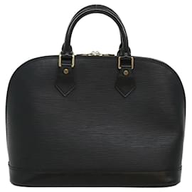 Louis Vuitton-LOUIS VUITTON Epi Alma Hand Bag Black M52142 LV Auth tp497-Black