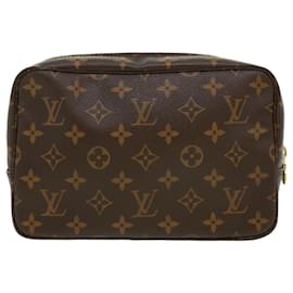 Louis Vuitton-Louis Vuitton Monogram Trousse Toilette 23 Clutch Bag M47524 LV Auth ar7995b-Other