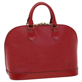 Louis Vuitton-LOUIS VUITTON Epi Alma Sac à main Rouge M52147 LV Auth tp518-Rouge