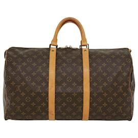 Louis Vuitton-Louis Vuitton Monogram Keepall 50 Boston Bag M41426 LV Auth jk2672-Other
