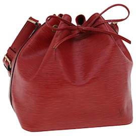 Louis Vuitton-LOUIS VUITTON Epi Petit Noe Shoulder Bag Red M44107 LV Auth lt658-Red