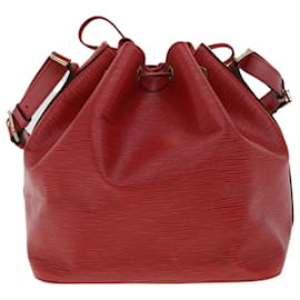 Louis Vuitton-LOUIS VUITTON Epi Petit Noe Shoulder Bag Red M44107 LV Auth lt658-Red
