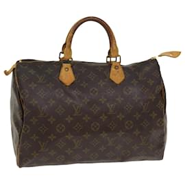 Louis Vuitton-Louis Vuitton Monogram Speedy 35 Hand Bag M41524 LV Auth ar8021b-Other