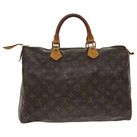 Louis Vuitton-Louis Vuitton Monogram Speedy 35 Hand Bag M41524 LV Auth ar8021b-Other