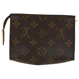 Louis Vuitton-Louis Vuitton Monogram Poche Toilette 15 Marsupio M47546 LV Auth hs1599-Altro