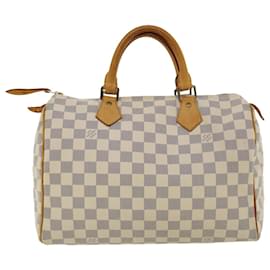 Louis Vuitton-Louis Vuitton Damier Azur Speedy 30 Hand Bag N41533 LV Auth 32812-Other