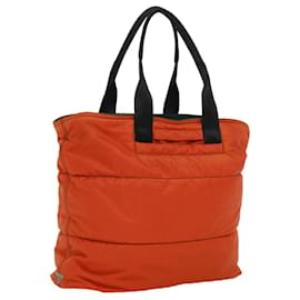 Prada-PRADA Bolso Tote Nylon Naranja Auth bs2671-Naranja