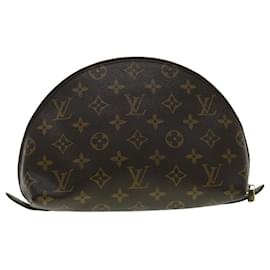 Louis Vuitton-LOUIS VUITTON Monogram Trousse Demi Ronde Pochette Cosmétique M47520 LV Auth tp486-Autre
