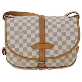 Louis Vuitton-LOUIS VUITTON Damier Azur Saumur 30 Shoulder Bag SPO N48202 LV Auth 32766a-Other