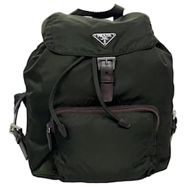 Prada-PRADA Backpack Nylon Khaki Auth ac1159-Khaki