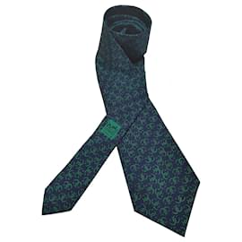 Hermès-Ties-Navy blue