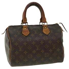 Louis Vuitton-Louis Vuitton Monogram Speedy 25 Hand Bag M41528 LV Auth ac1129-Other