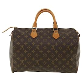 Louis Vuitton-Louis Vuitton Monogram Speedy 35 Hand Bag M41524 LV Auth 32749-Other