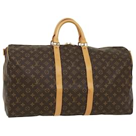 Louis Vuitton-Louis Vuitton Monogram Keepall Bandouliere55 Boston Bag M41414 LV Auth ro491-Other