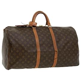 Louis Vuitton-Louis Vuitton Monogram Keepall 55 Boston Bag M41424 LV Auth tp509-Other