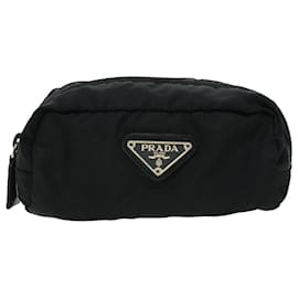 Prada-Prada pouch nylon 2Set Black Auth ac1171-Black