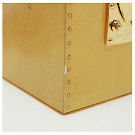 Louis Vuitton-LOUIS VUITTON Monogram Vernis Bleecker Trousse Cosmétique Beige M91002 Authentification501-Beige