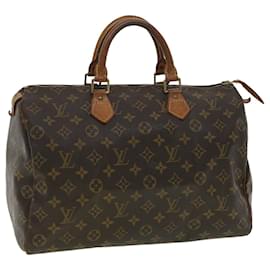 Louis Vuitton-Louis Vuitton Monogram Speedy 35 Hand Bag M41524 LV Auth bs2732-Other