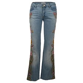Roberto Cavalli Jean brodé Autre