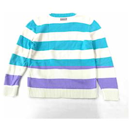 Gucci-Gucci Long Sleeve Cotton Sweater Kids-White,Blue