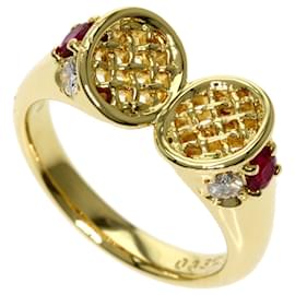 Dior-Dior Ruby Diamond Ring-Gold hardware