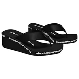 Alexander Wang-Aw Wedge 70 Sandales - Alexander Wang - Noir - Nylon-Noir