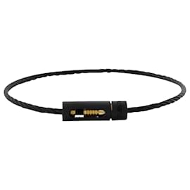 Autre Marque-le 5g Bracelet Cable en Titane Noir Poinçonné/Or-Noir