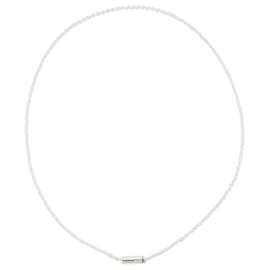 Autre Marque-le 27g Cable Chain Necklace in Polished Silver-Silvery,Metallic