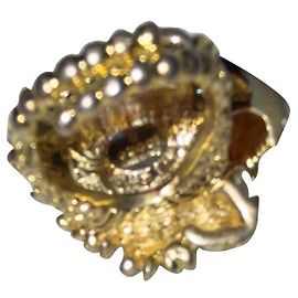 Anel de cabeça Gucci upperr Dourado