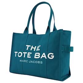Marc Jacobs-The Large Tote in Blue Canvas-Blue