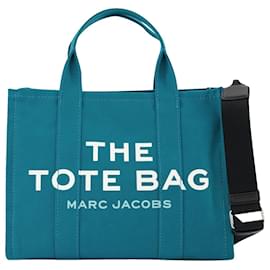 Marc Jacobs-The Small Tote in Blue Canvas-Blue