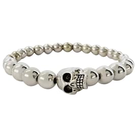 Alexander Mcqueen-Skull Ball Bracelet - Alexander Mcqueen - Silver - Metal-Silvery,Metallic