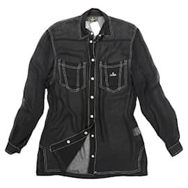 Fendi-FENDI See-through Tops-Black