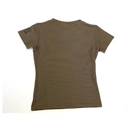 Fendi-FENDI T-shirt cut-and-sew tops short sleeve-Brown