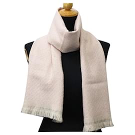Fendi-Fendi Wool Muffler-Pink,Beige