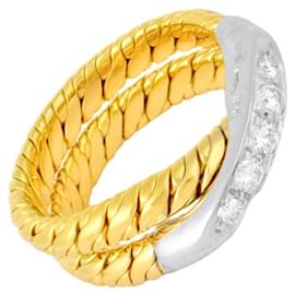 Pomellato-Pomellato Gold Diamond Band Ring-Multiple colors