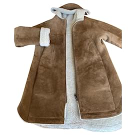 Cappotto in shearling Ba&Sh Beige Beige