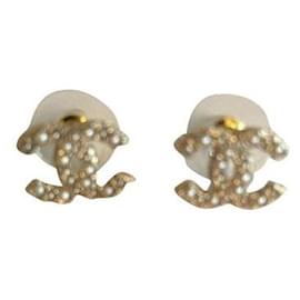 Chanel-PENDIENTES CHANEL FIRMADOS-Gold hardware