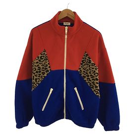 Céline *CELINE by Hedi Slimane Block fleece blouson Red